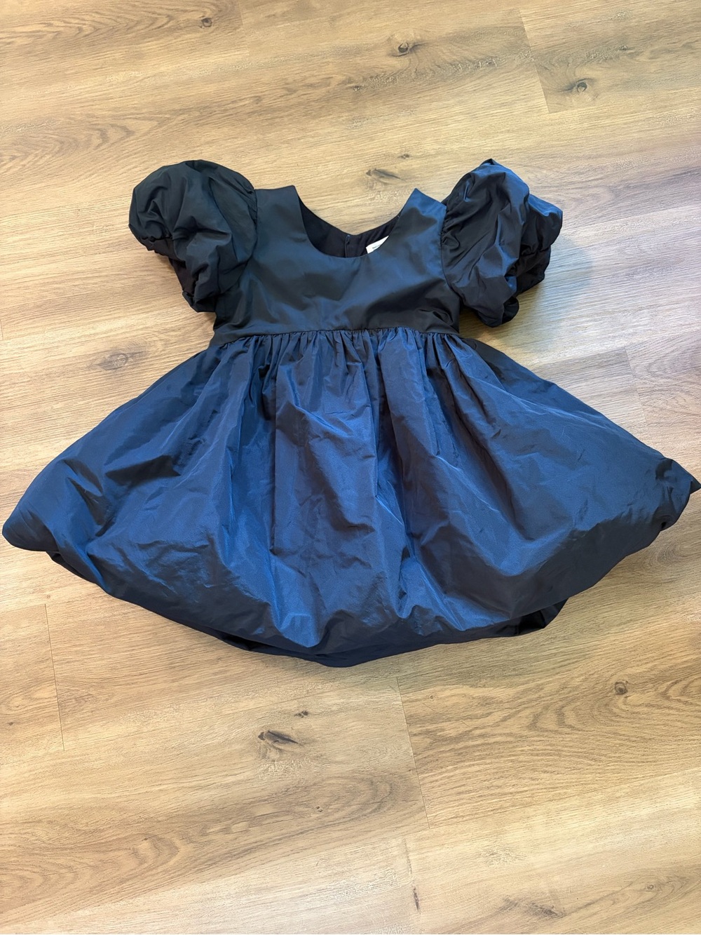 Harry Lambert for Zara x Disney  Black Puff-Sleeve Party Dress